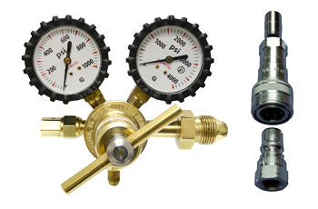 Schmidty Racing 400# Nitrogen Shock Fill Tool - No-Loss Chuck Bleed Valve For FOX/KING